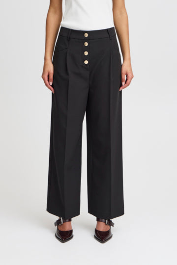 Pantalón negro wide leg LEXI