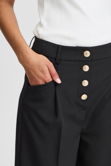Pantalón negro wide leg LEXI