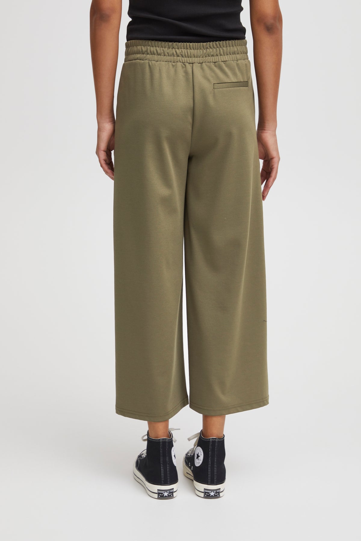 Pantalón ancho cropped EMANUELE caqui