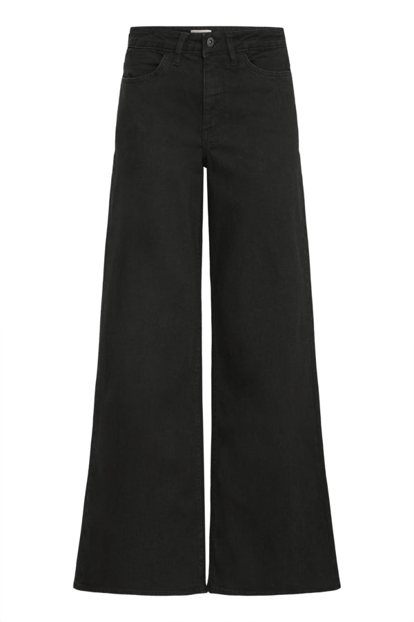 Vaqueros wide leg negro ZINDY