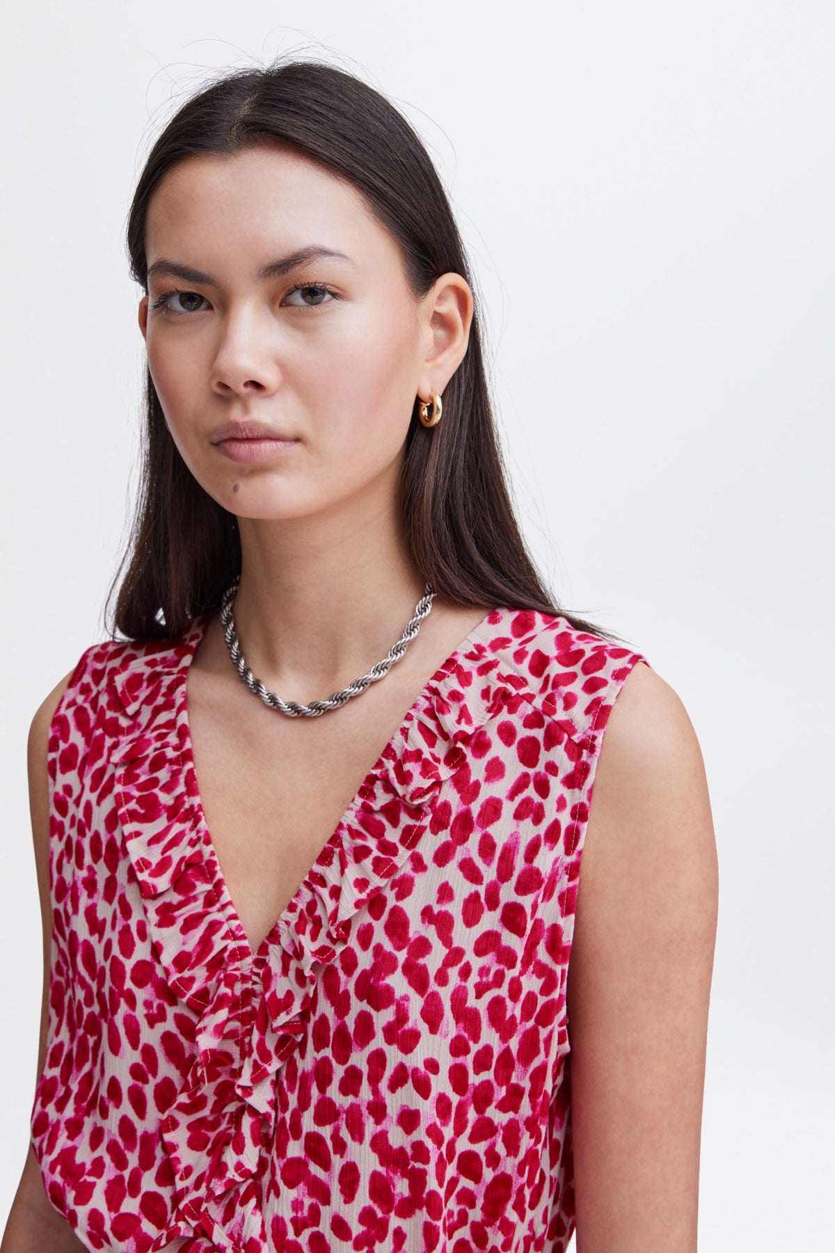Vestido largo sin mangas PINK LEO