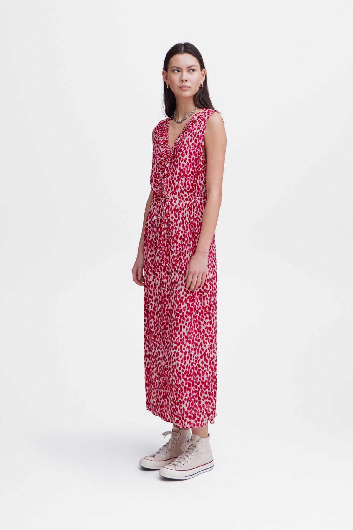 Vestido largo sin mangas PINK LEO