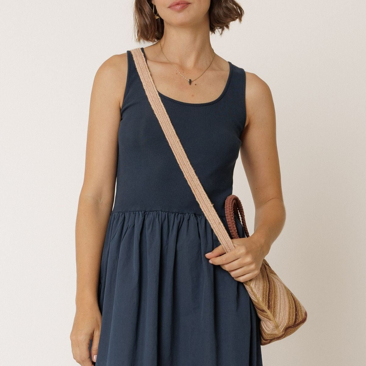 Bolso bandolera de yute DILAS