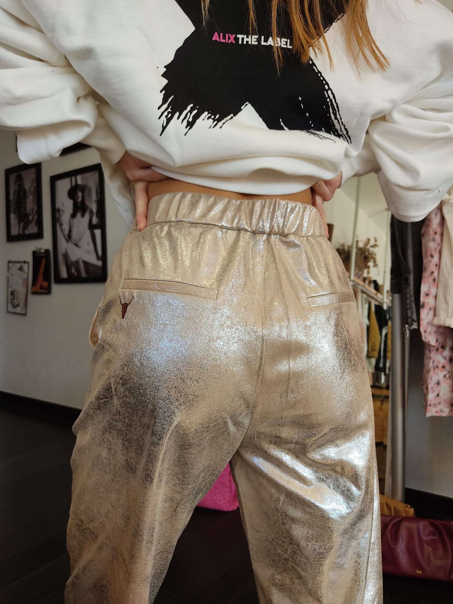 Pantalones dorados CHARLIZE