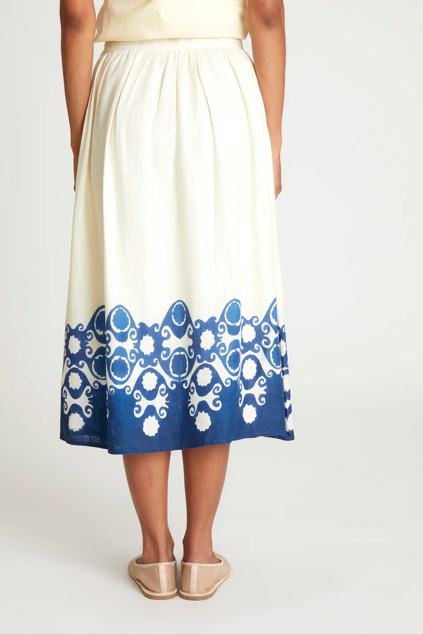 Falda midi estampada AGORA