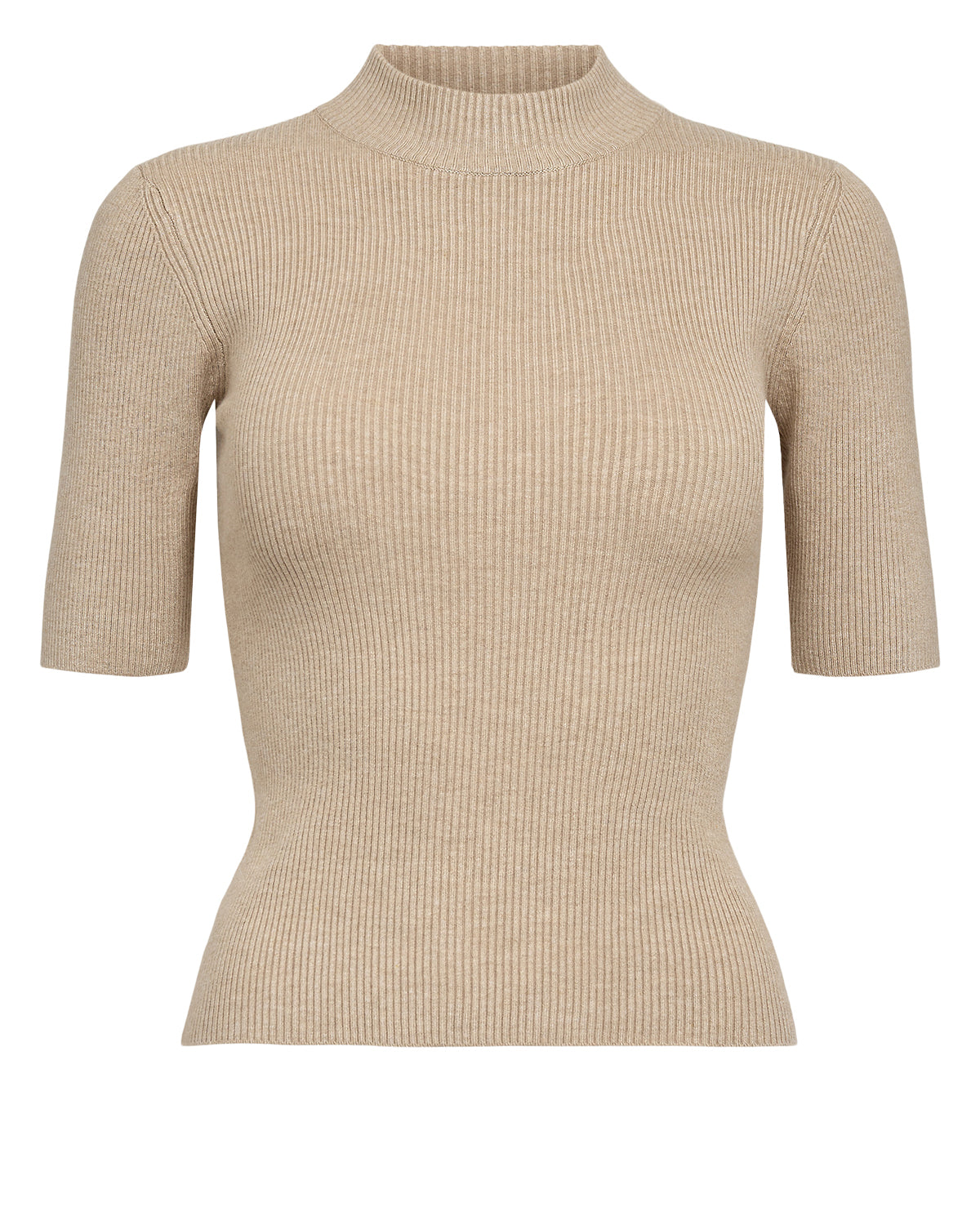 Jersey de canalé beige BEA