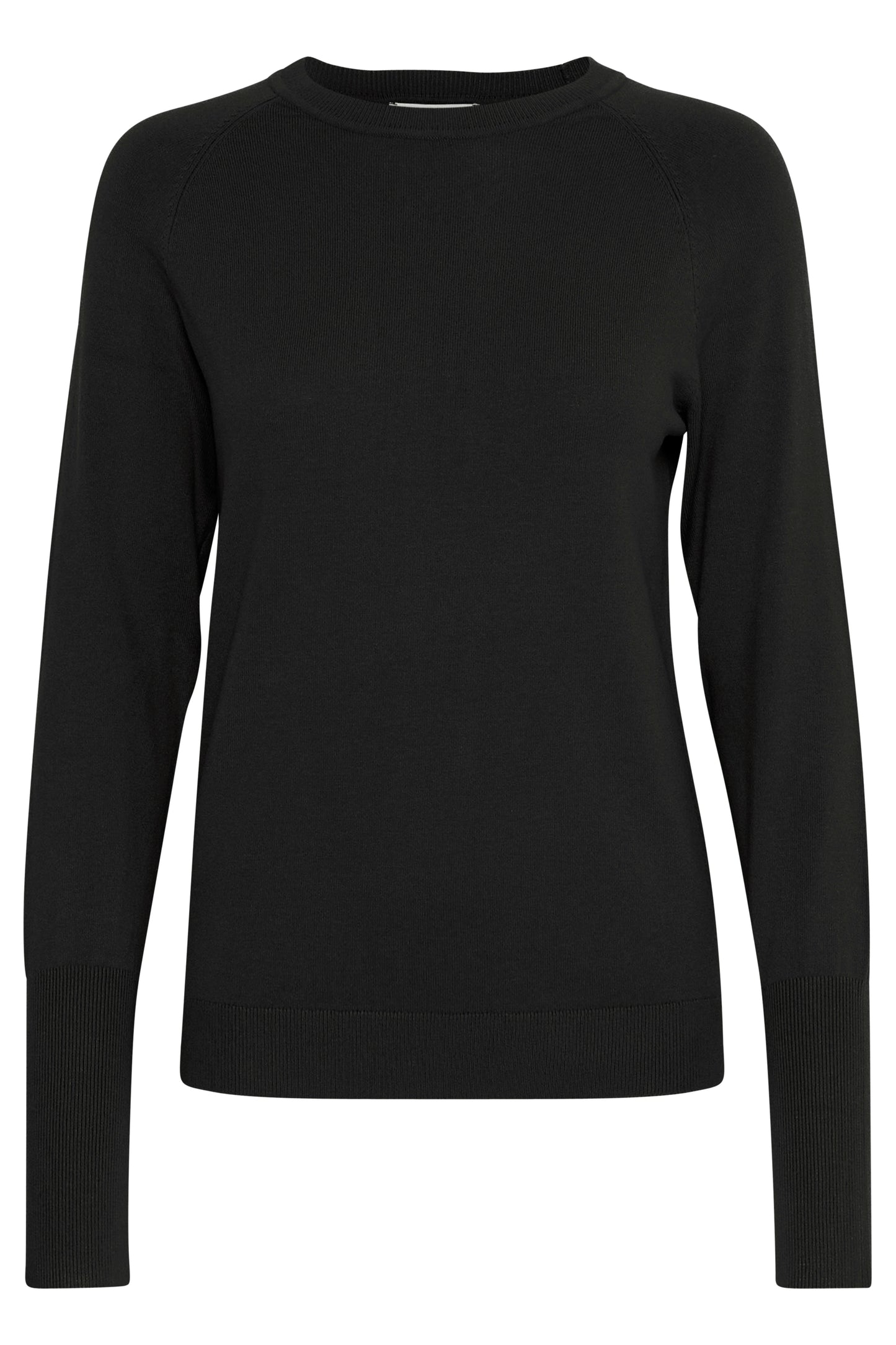 Jersey fino de manga larga CUFF negro