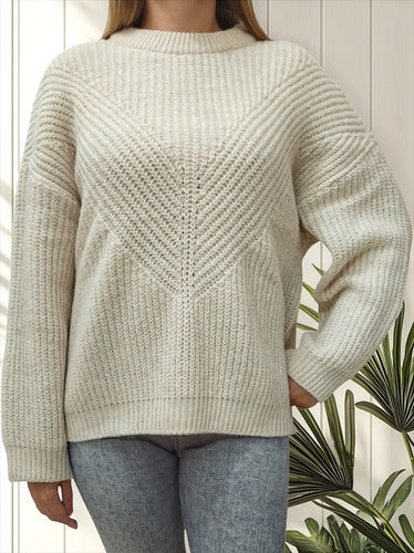 Jersey blanco crudo oversize Bimba y Lola