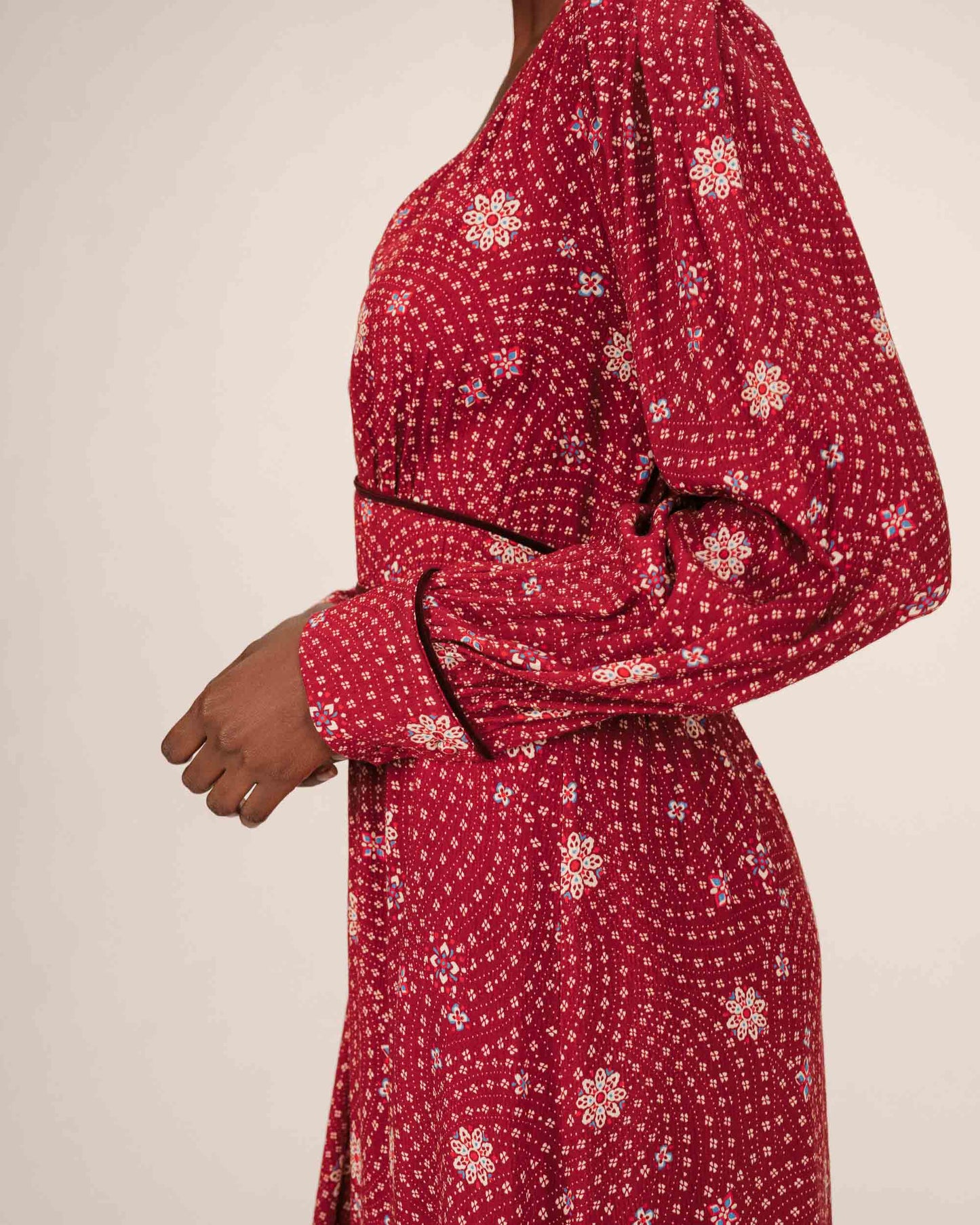 Vestido terracota BELKIS