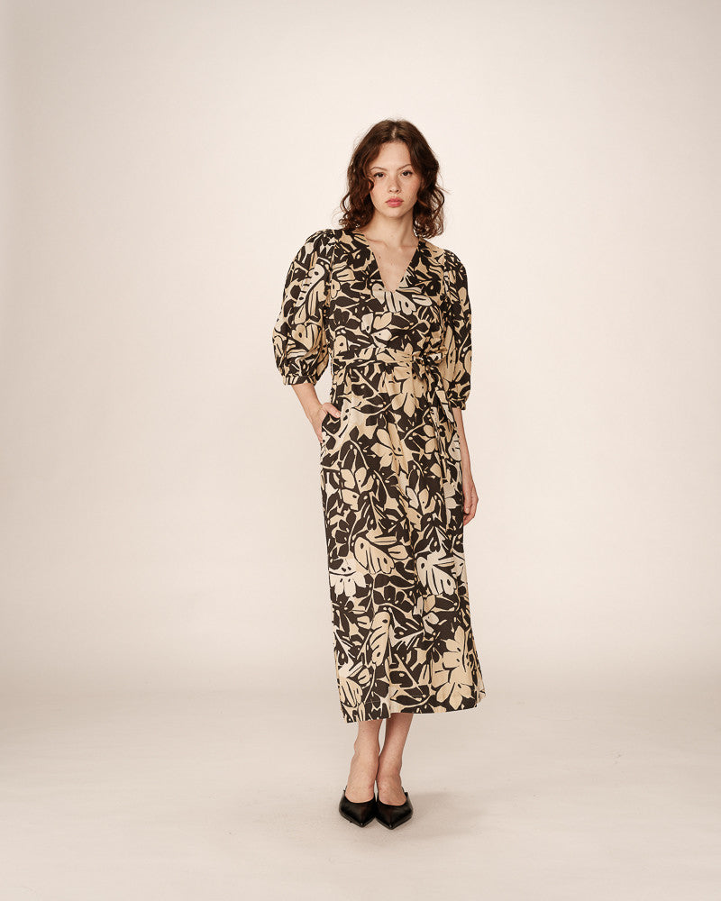 Vestido largo estampado MEYA