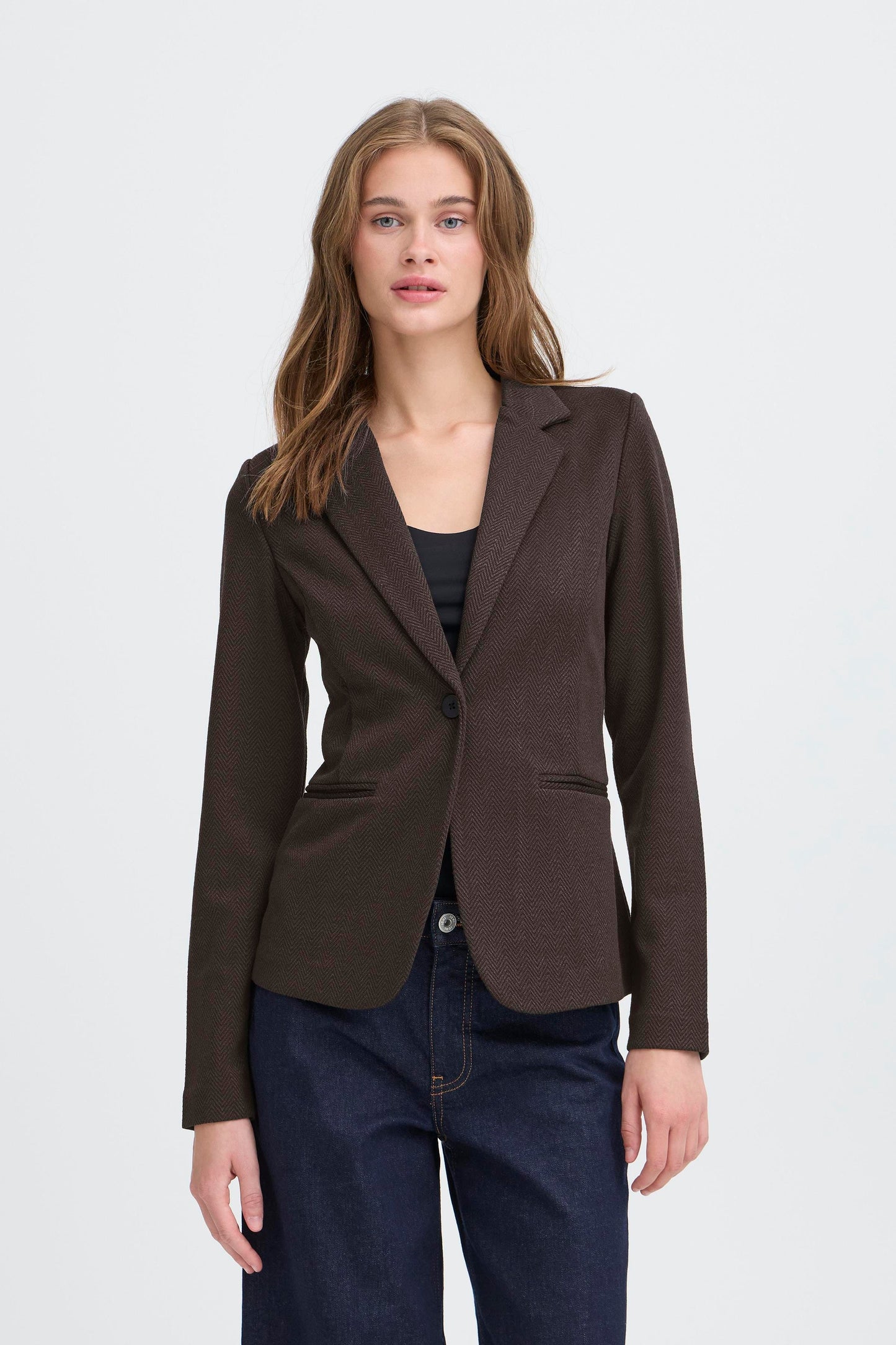 Blazer espiga marrón BREE
