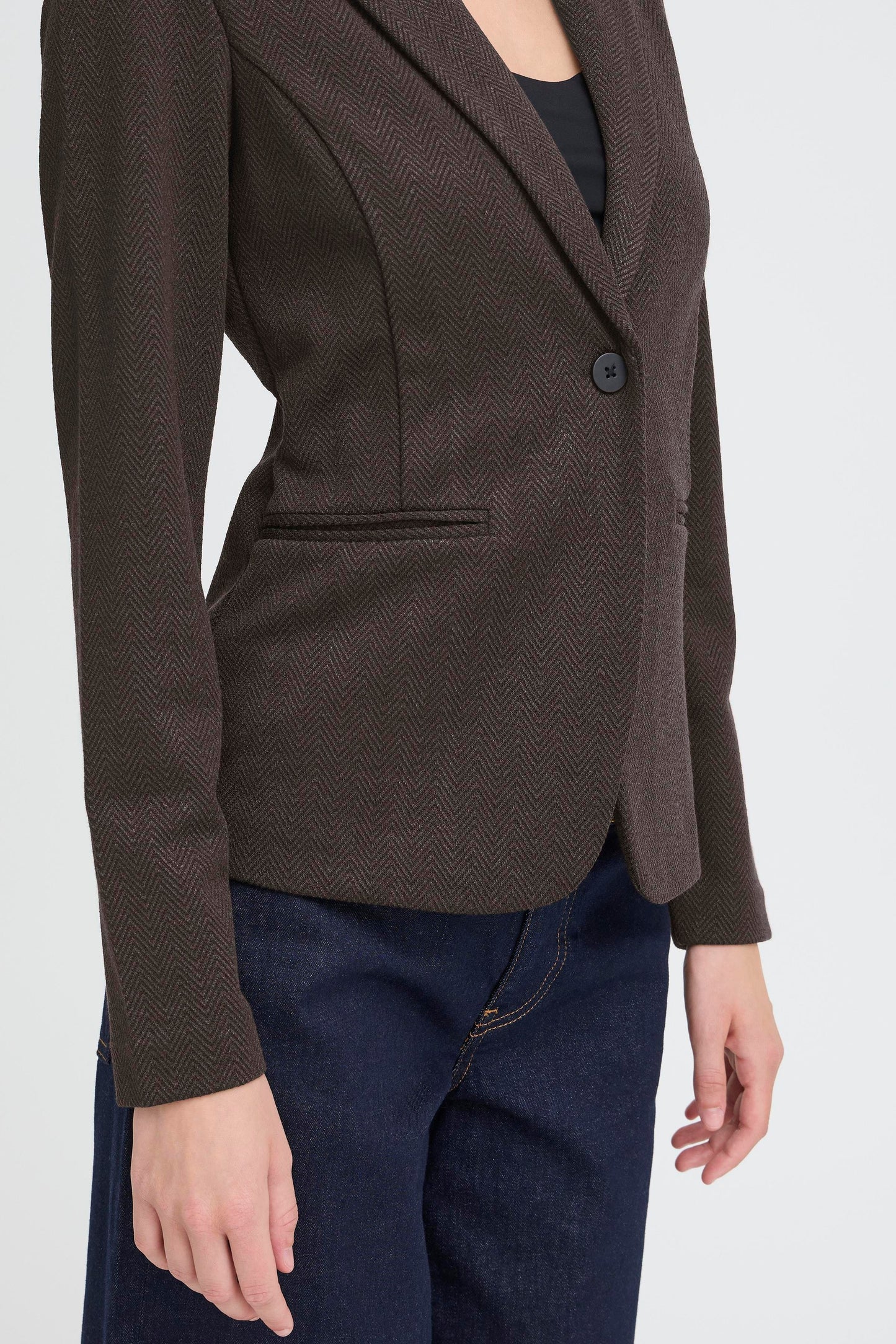 Blazer espiga marrón BREE