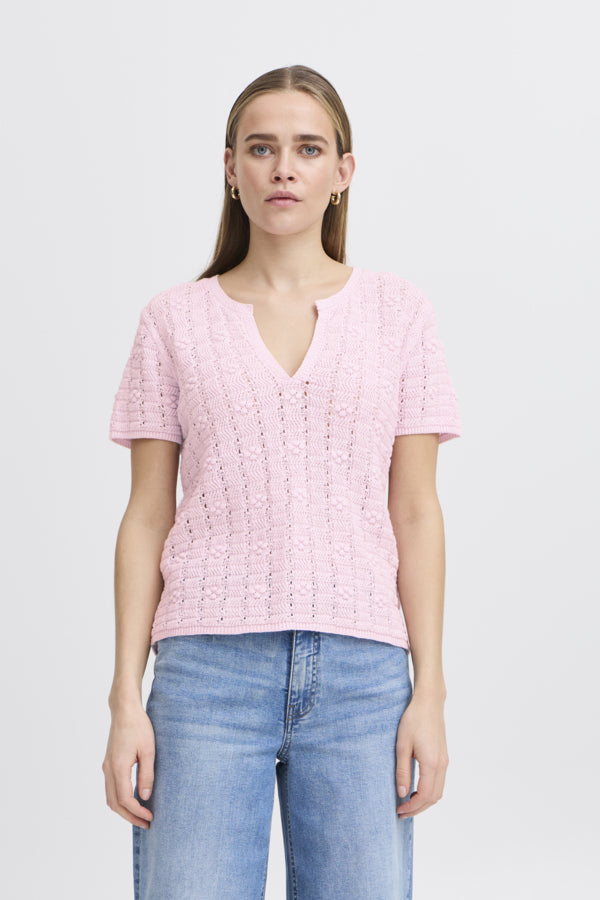 Jersey de punto rosa DOTS