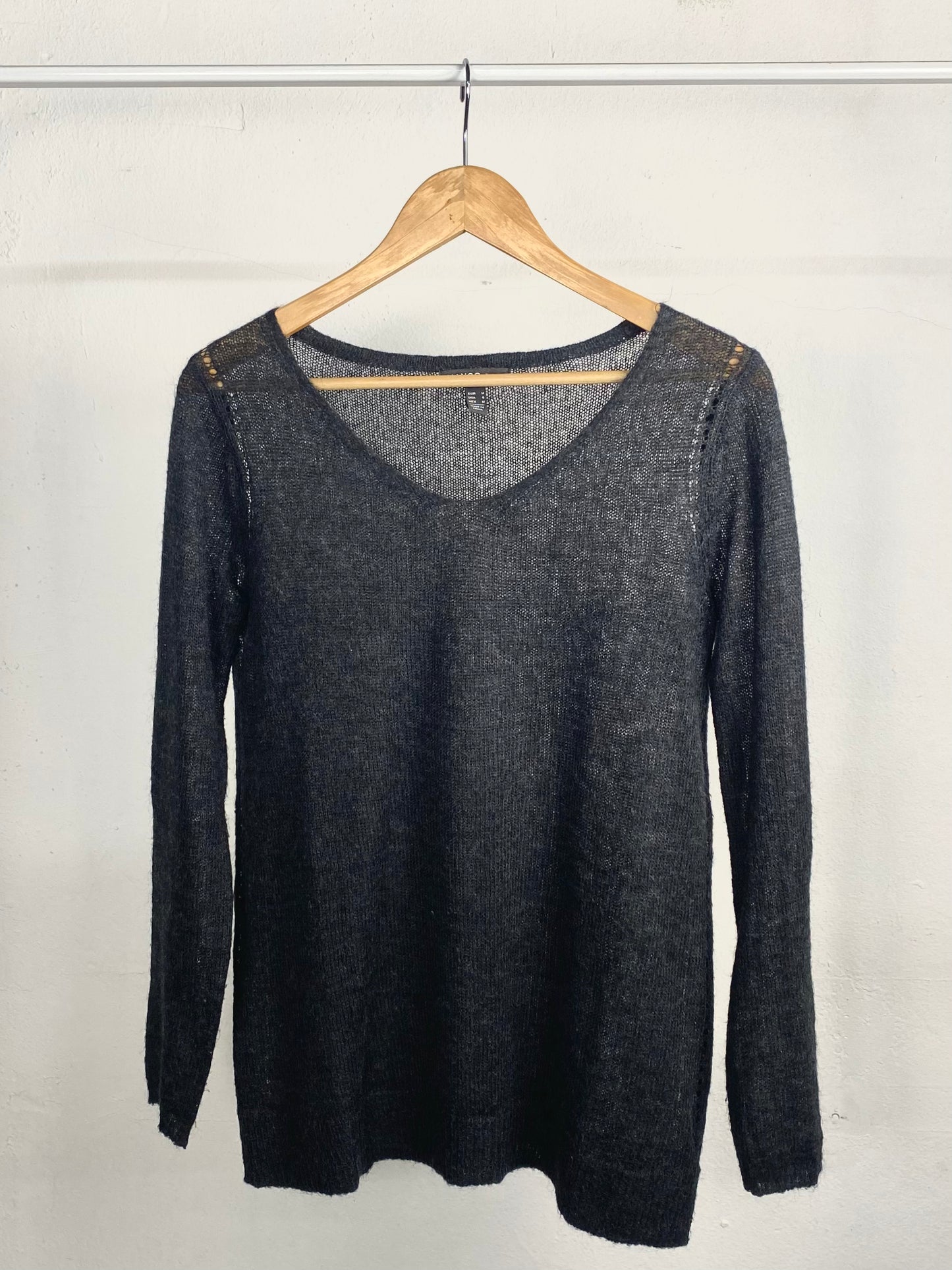 Jersey gris oscuro Mango