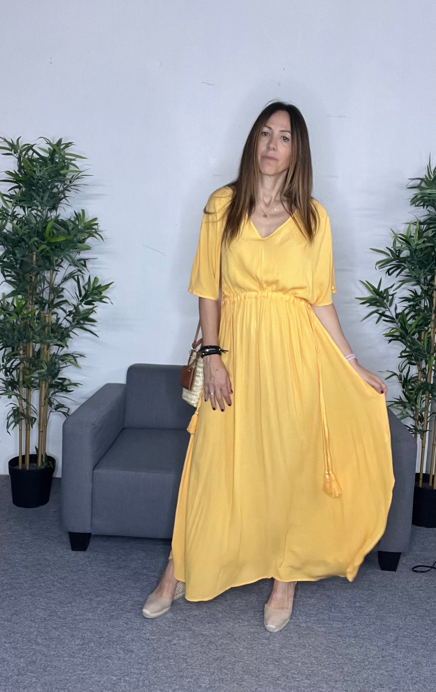 Vestido largo vaporoso NOURA