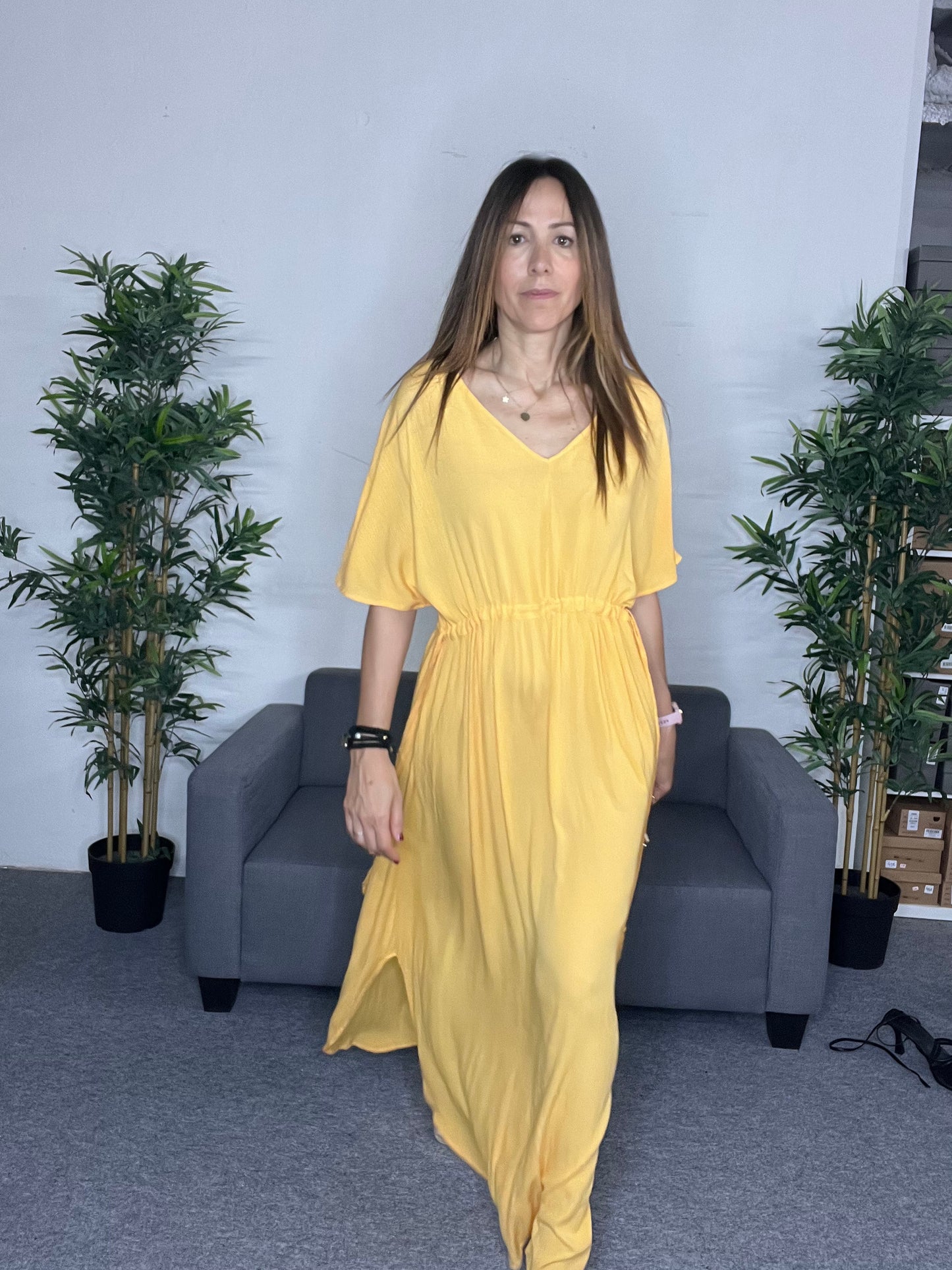 Vestido largo vaporoso NOURA