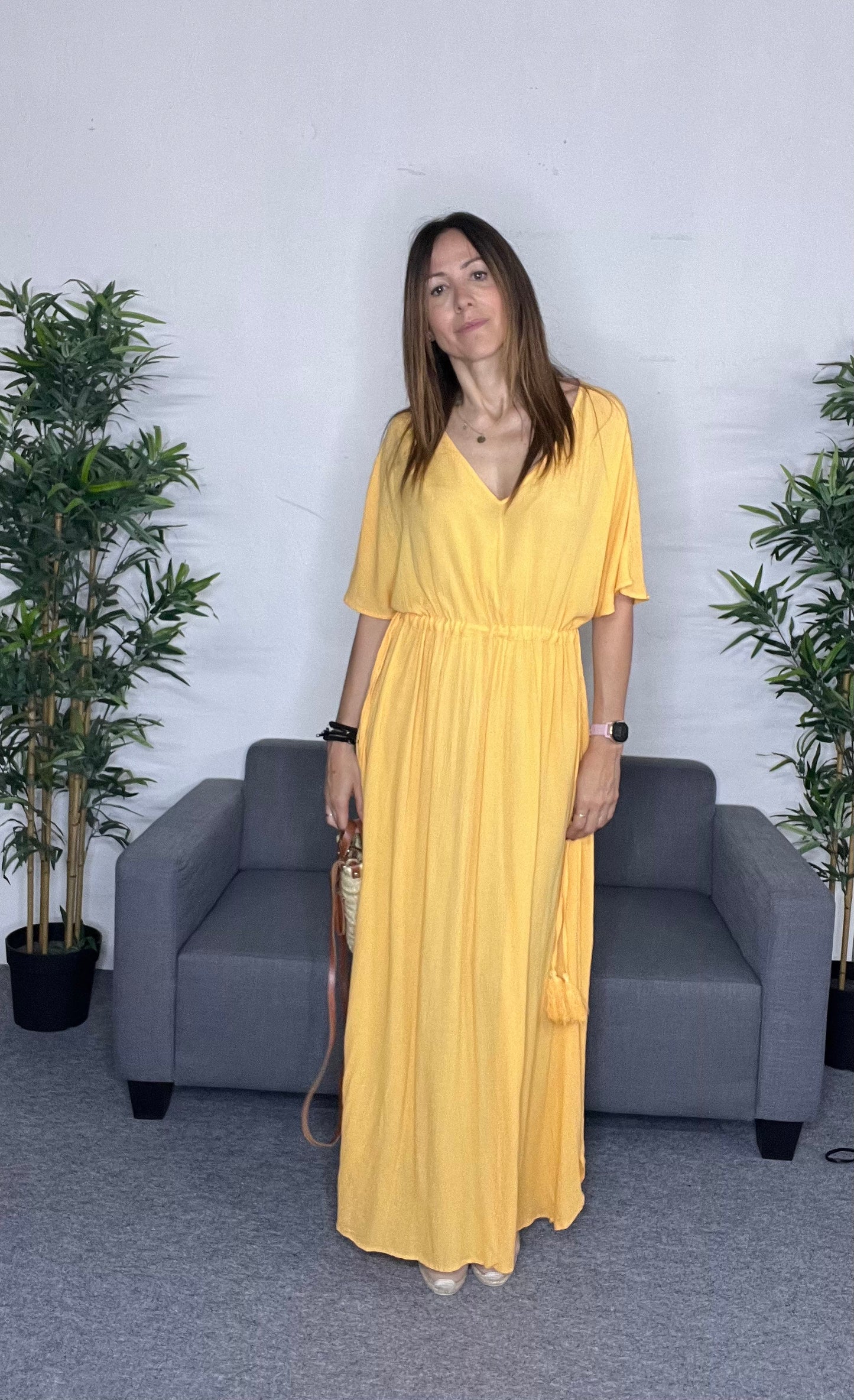 Vestido largo vaporoso NOURA