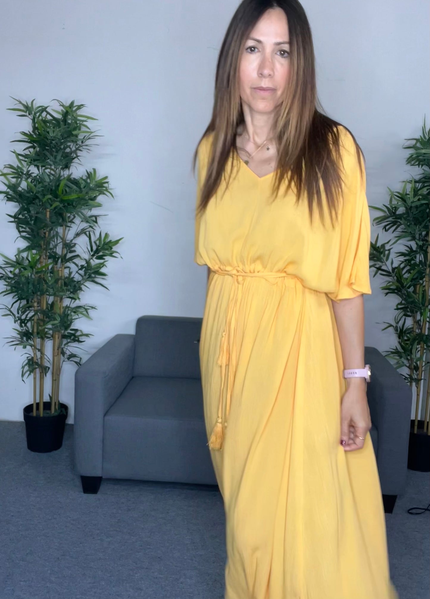 Vestido largo vaporoso NOURA