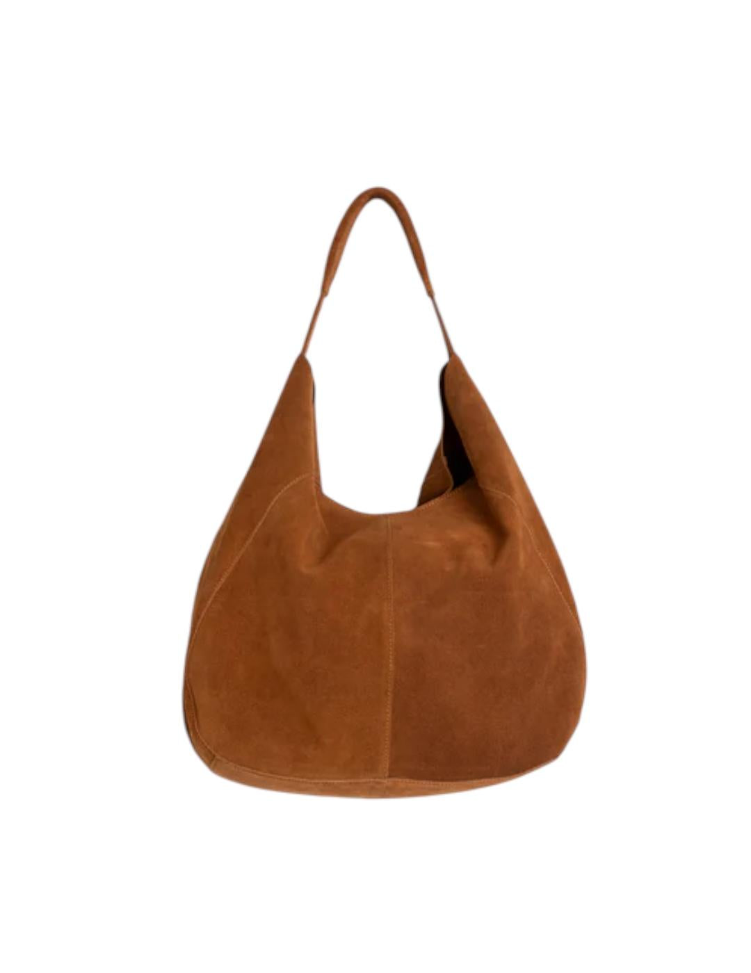 Bolso tote serraje BEVERLY tabaco