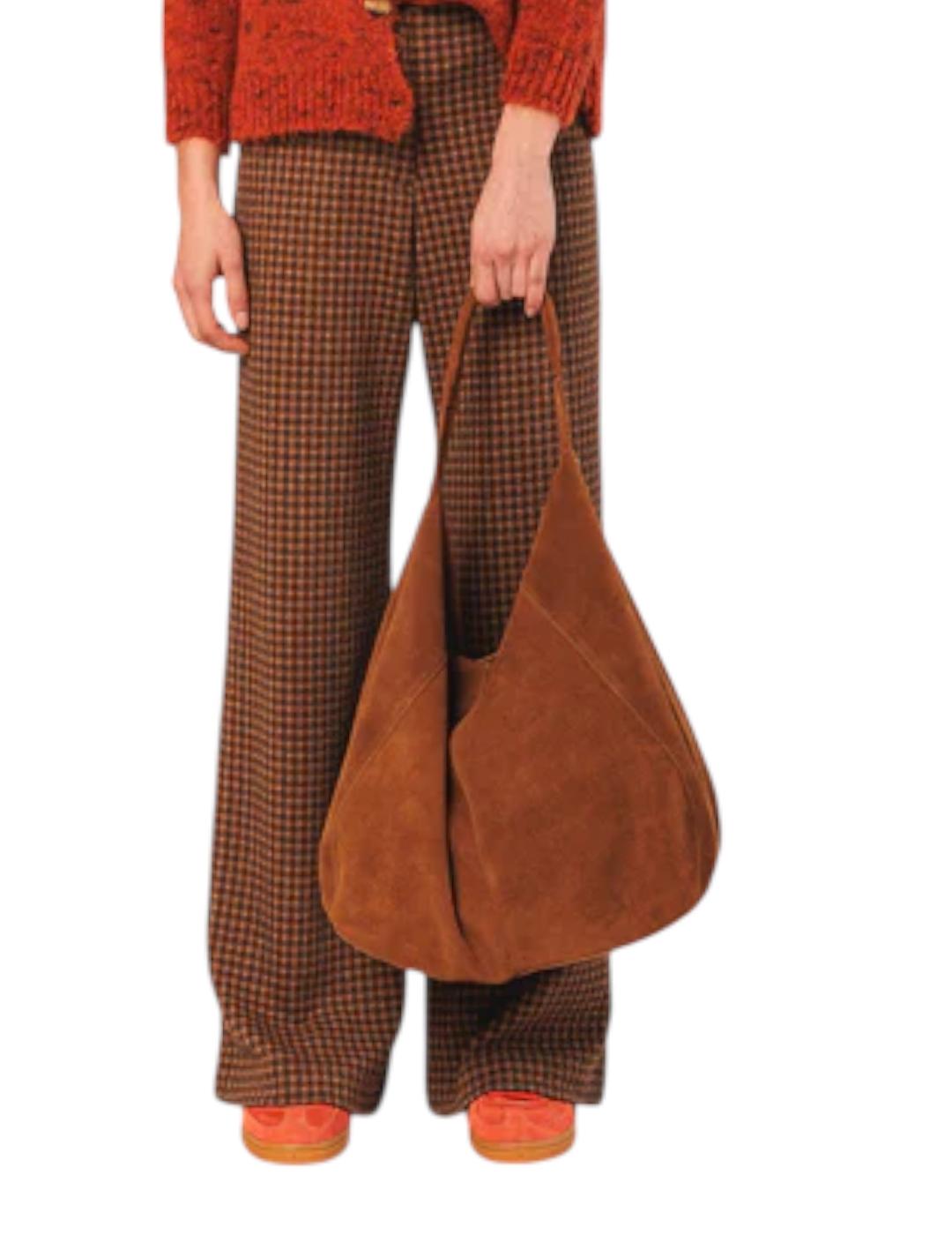 Bolso tote serraje BEVERLY tabaco