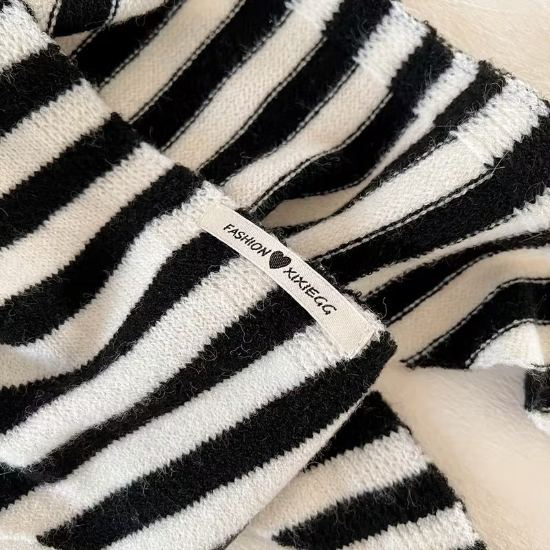 Bufanda tipo chal con rayas BRUNE