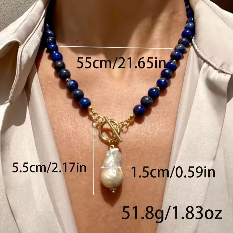 Collar de cuentas con perla ARIEL