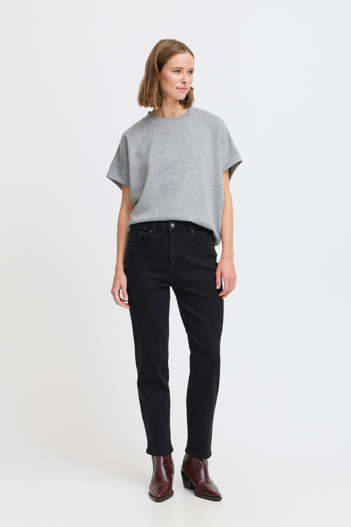 Vaquero negro mom fit BELIA
