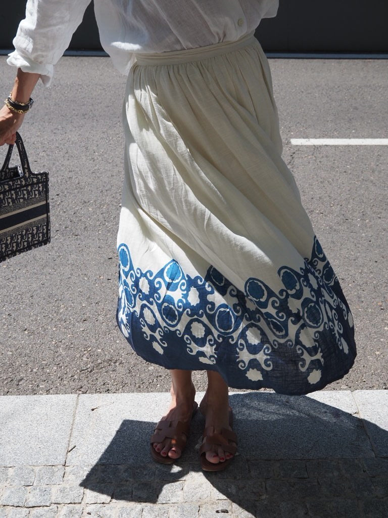 Falda midi estampada AGORA