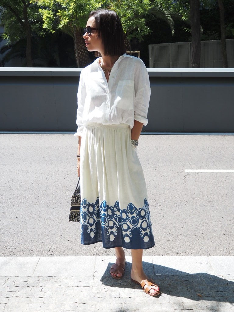 Falda midi estampada AGORA
