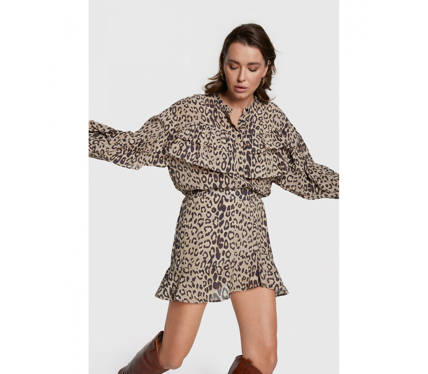 Minifalda animal print REBECCA