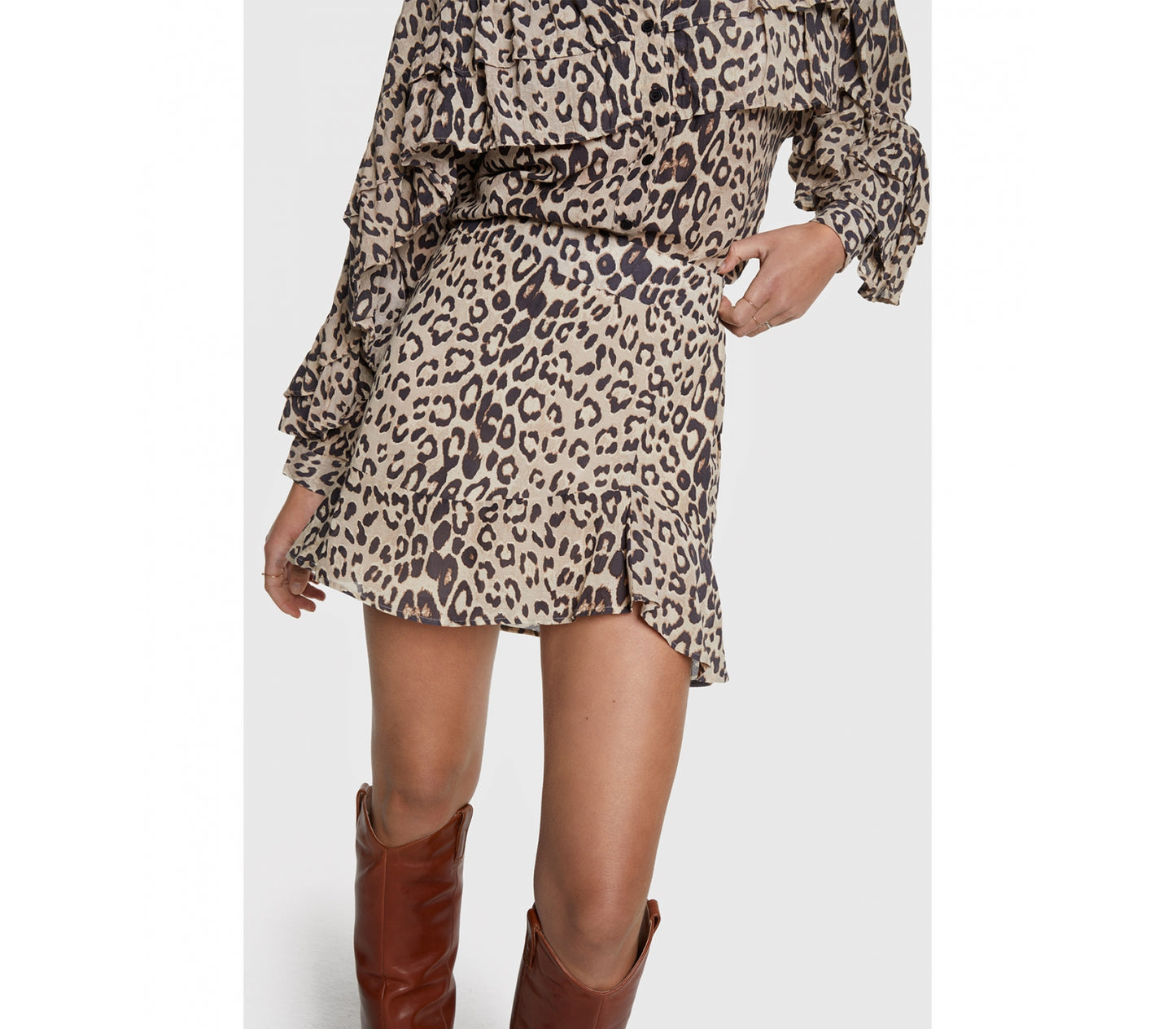 Minifalda animal print REBECCA