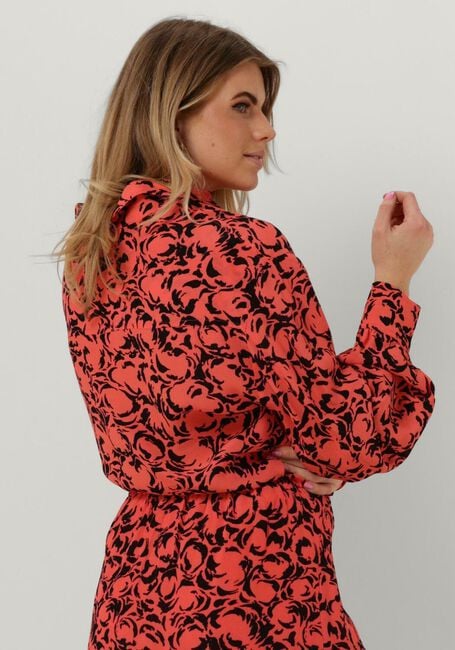 Blusa oversize estampada coral NEFELI