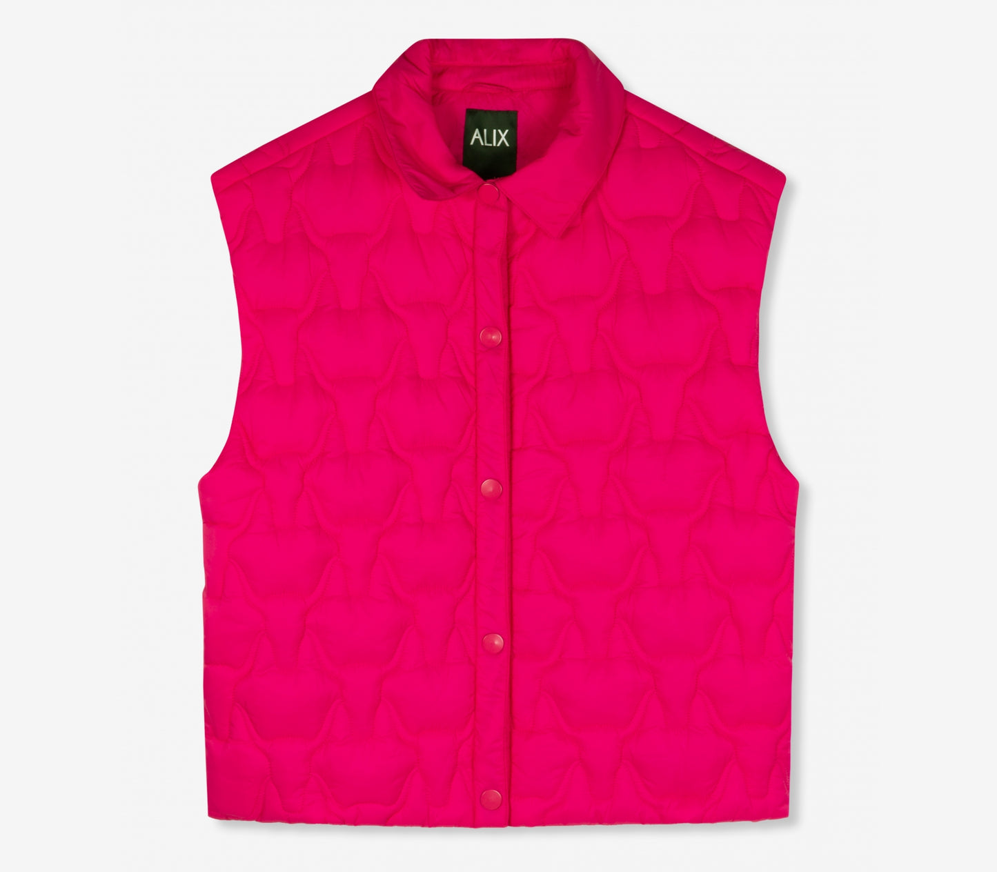 Chaleco acolchado fucsia