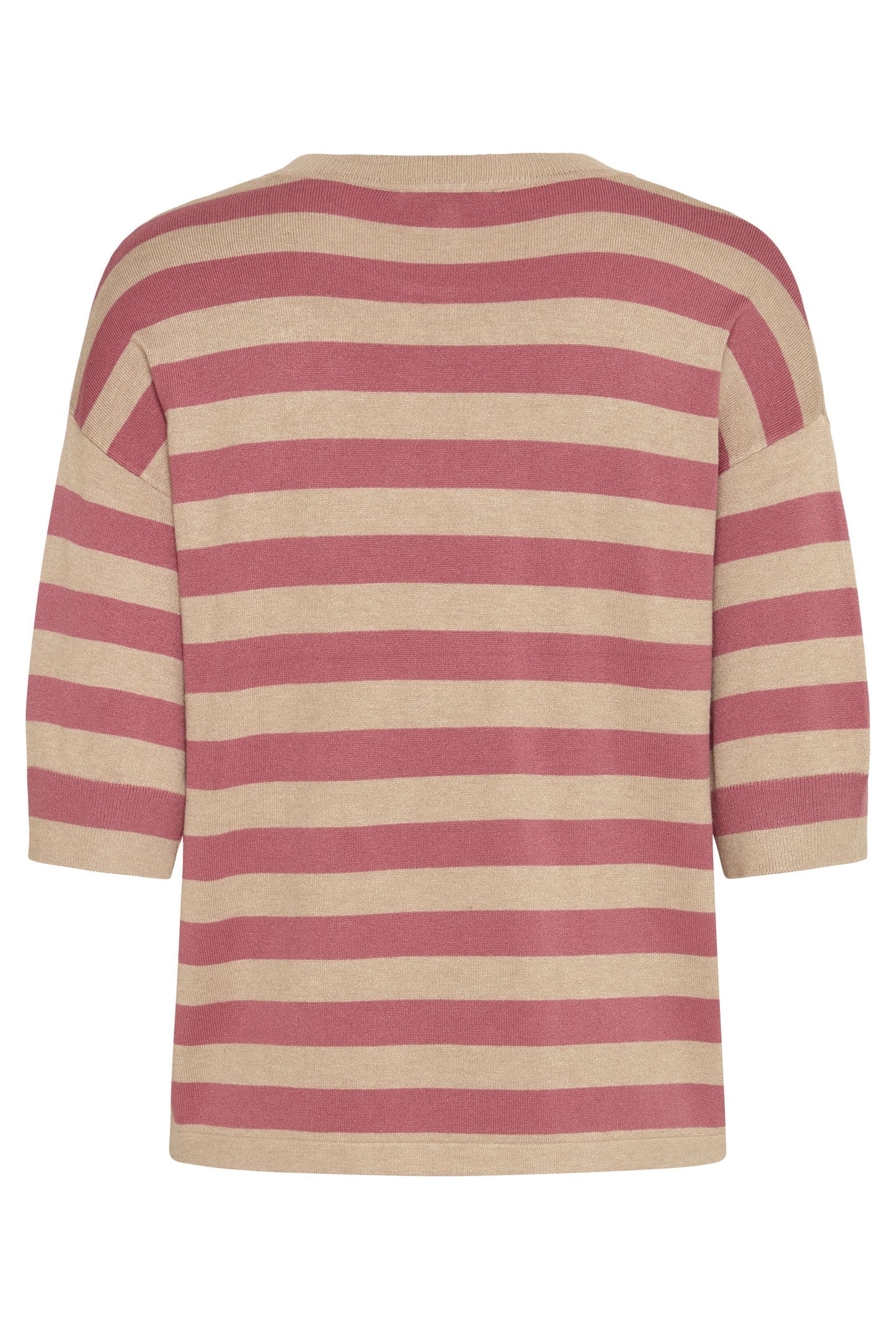 Jersey manga corta BRINA a rayas rosa