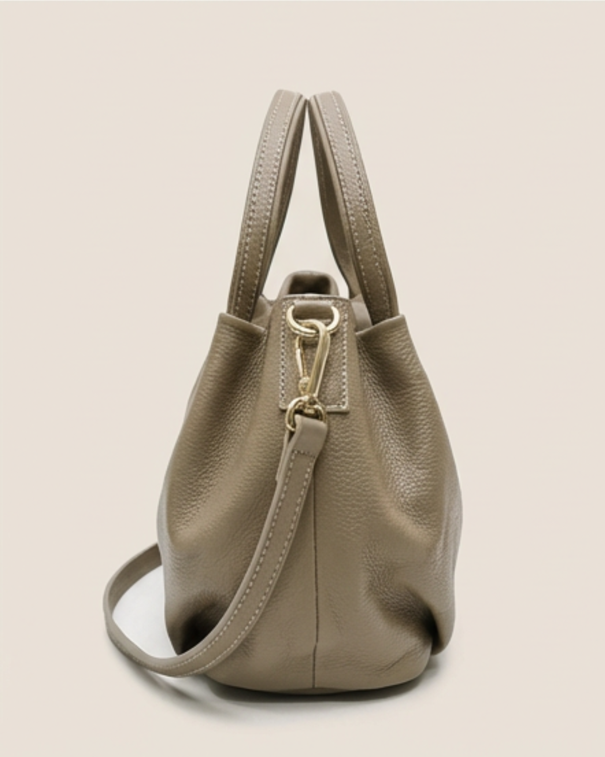 Bolso de piel con doble asa GALA