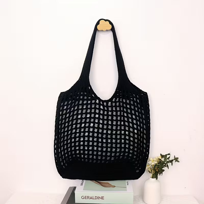 Bolso crochet negro