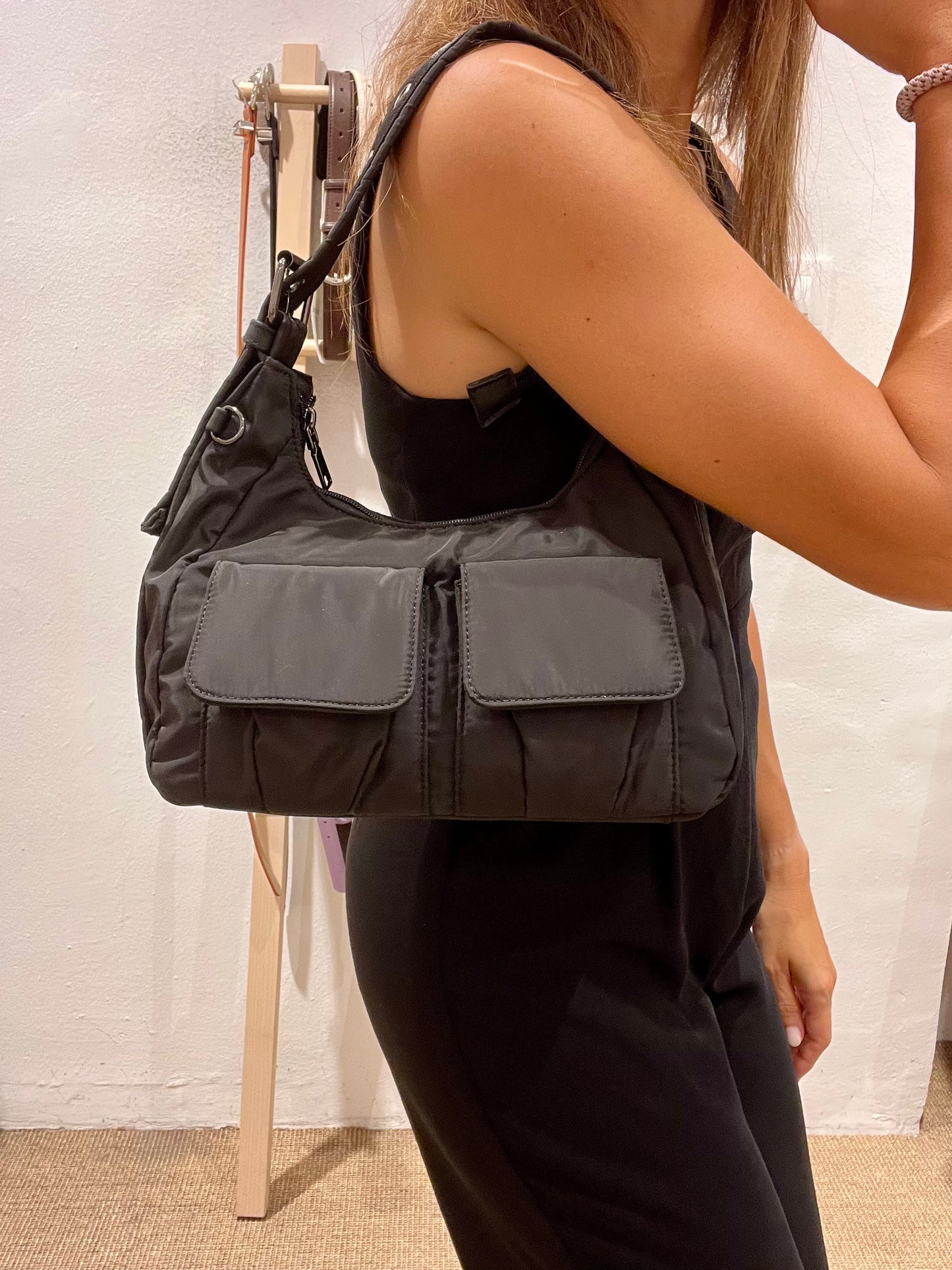 Bolso nylon BALU negro