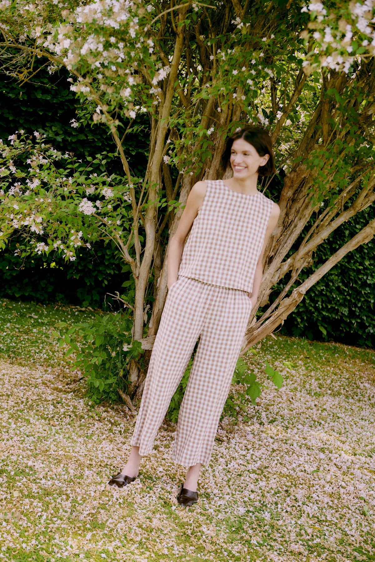 Pantalón vichy crop DALAS