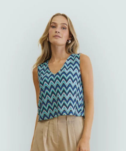 Top tirantes zigzag CAROL