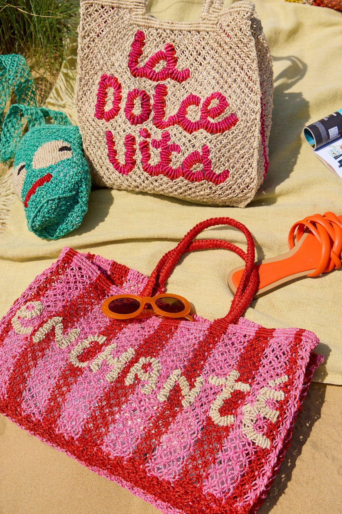 Bolso de yute rayas ENCHANTÉ