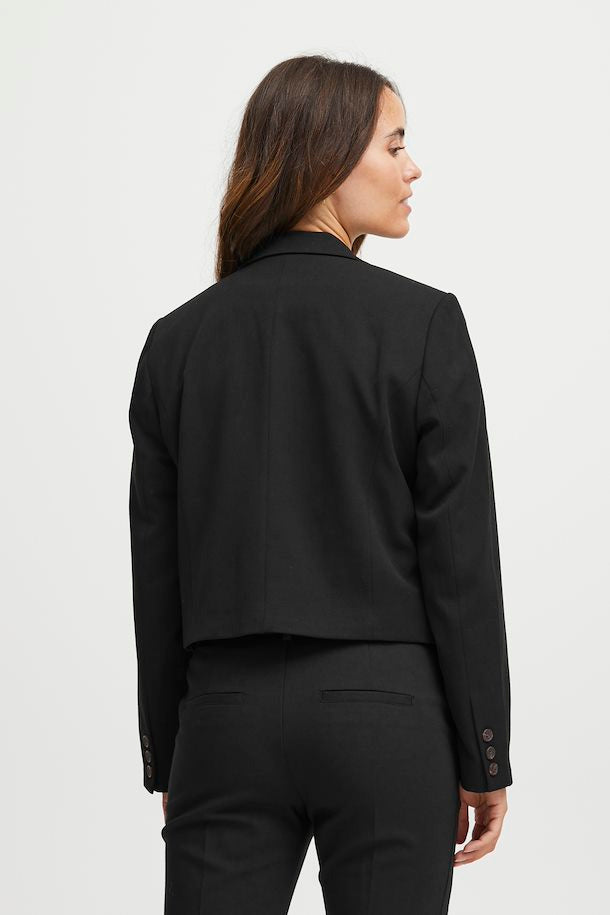 Blazer cropped negra LAURA