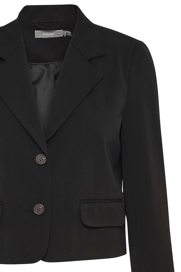 Blazer cropped negra LAURA
