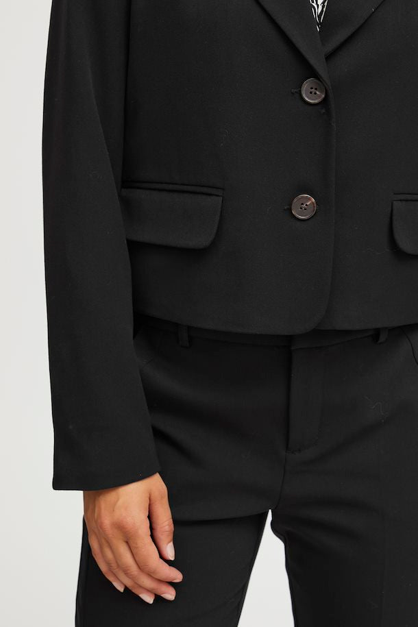 Blazer cropped negra LAURA