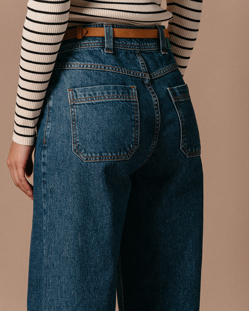Tejano azul wide leg NEUS
