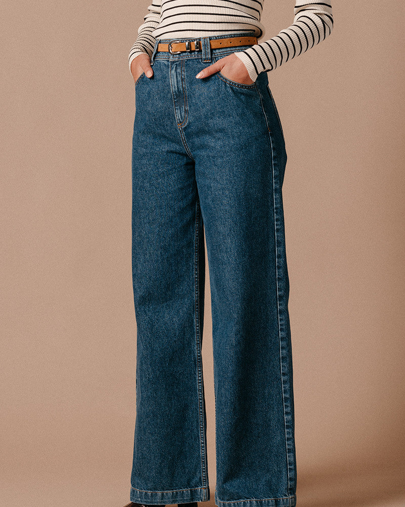 Tejano azul wide leg NEUS