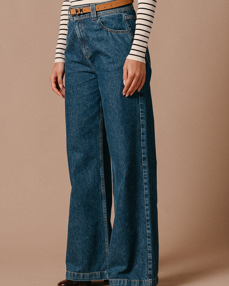 Tejano azul wide leg NEUS