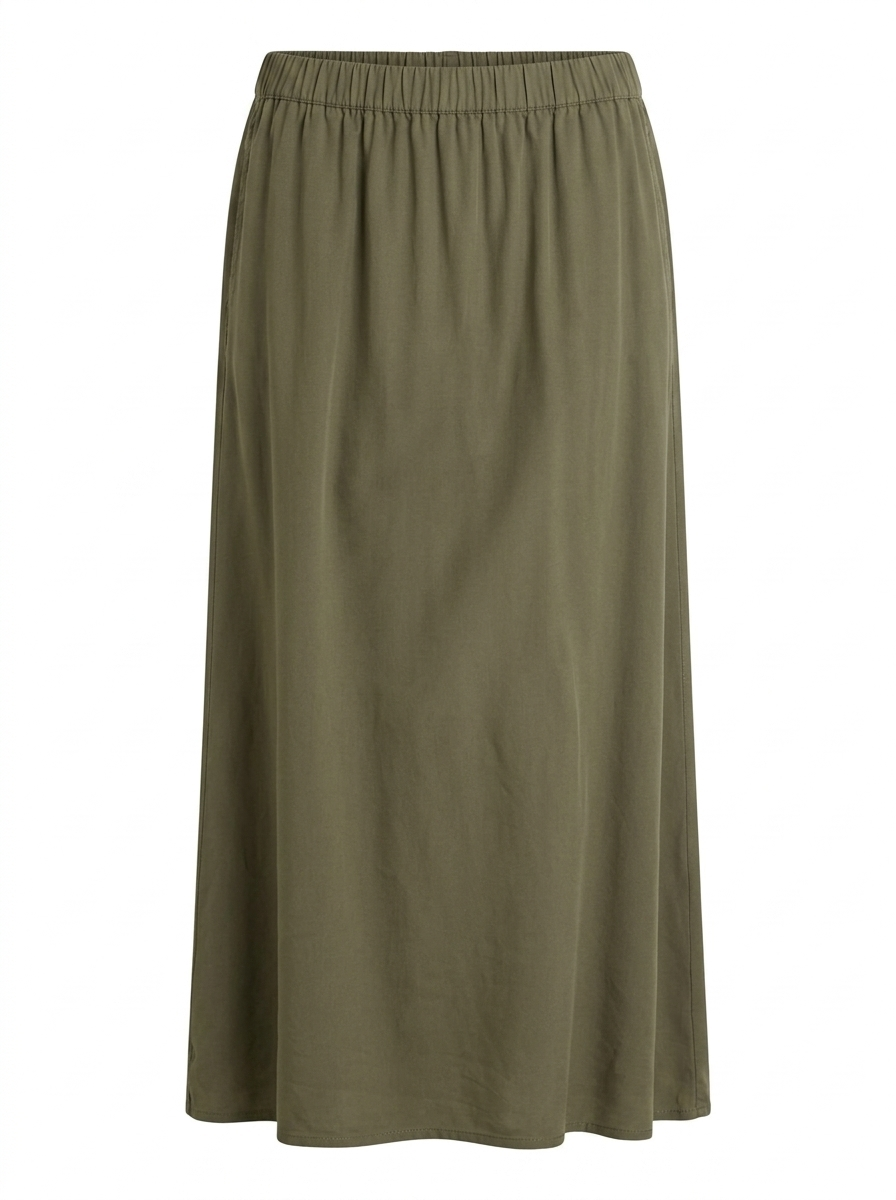 Falda midi kaki DOELLA