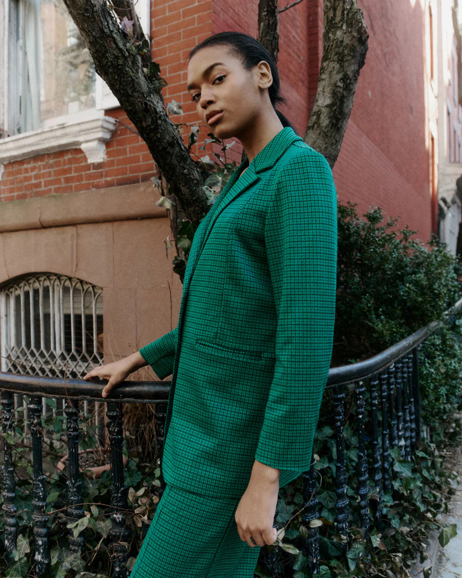 Blazer oversize verde ELEONOR