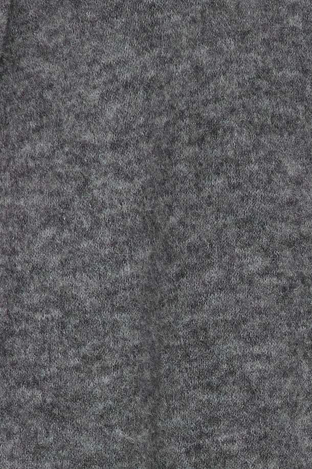 Chaleco largo de punto gris oscuro