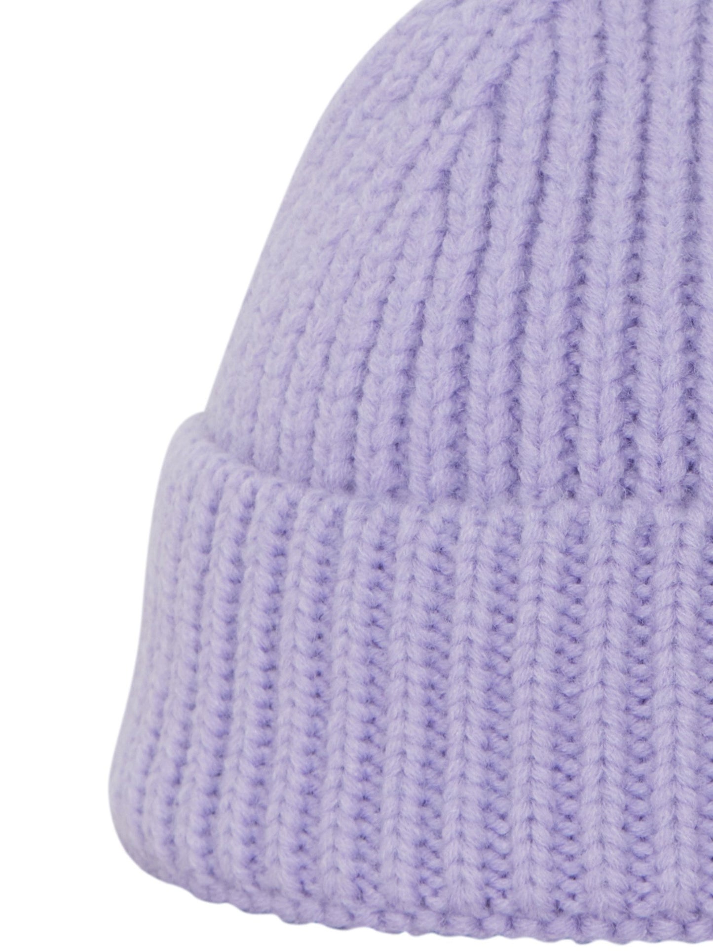 Gorro de punto malva